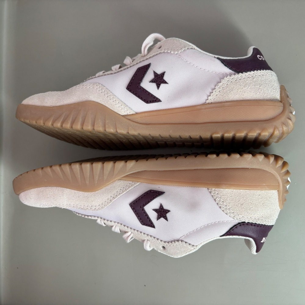 Converse Run Star Trainer Egret Dark Wine Gum Low Top Sneakers A10450C Womens 6 - Picture 5 of 7